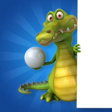 Timsah holding kartı ve topu