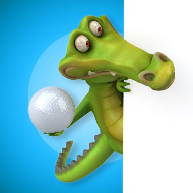 Timsah holding kartı ve topu