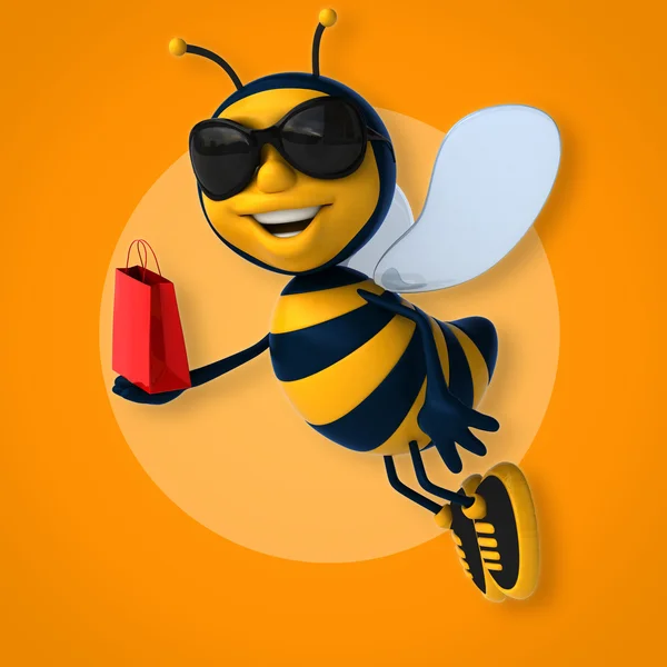 Бджола холдингу сумка — стокове фото