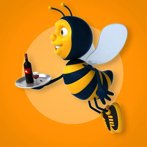 Pszczoła gospodarstwa wina — Zdjęcie stockowe
