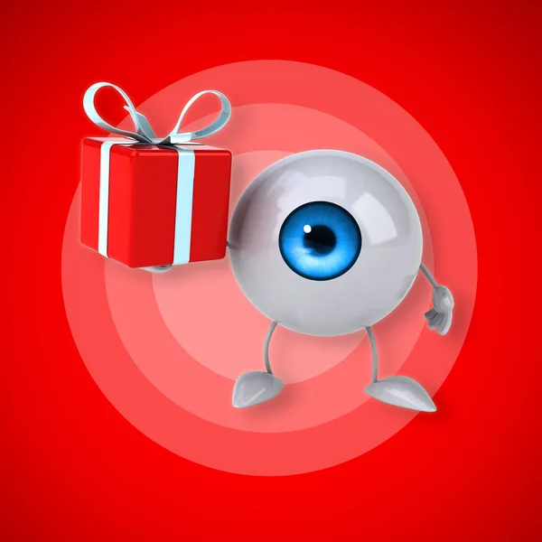 Eye holding present — Stock Photo, Image