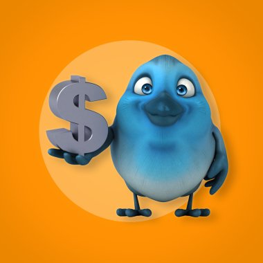 kuş holding dolar işareti 