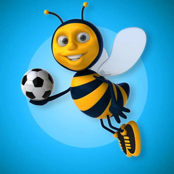 Пчела держит мяч — стоковое фото