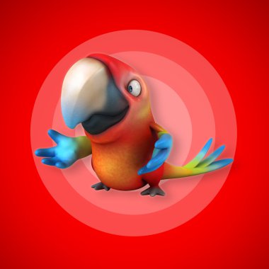 sevimli komik papağan  