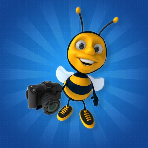 蜂保持しているカメラ — ストック写真