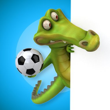 Timsah holding kartı ve topu