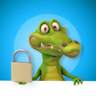 Timsah holding kartı ve asma kilit