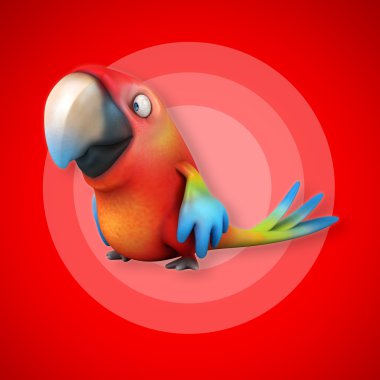 sevimli komik papağan  