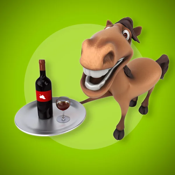 Häst anläggning vin — Stockfoto