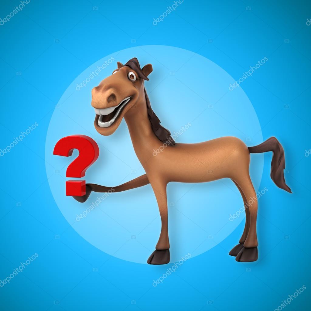 Horse holding question mark — Stock Photo © julos 121664152