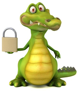  Timsah holding asma kilit