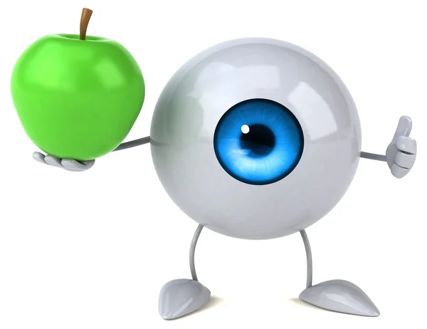 Oog bedrijf apple — Stockfoto