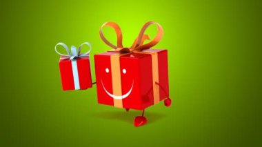 Eğlenceli hediye kutusu ile 