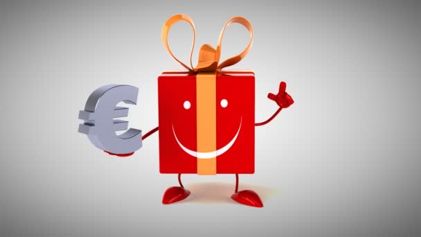 Gift med eurotecknet — Stockvideo