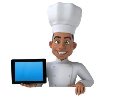  Şef holding kartı ve tablet