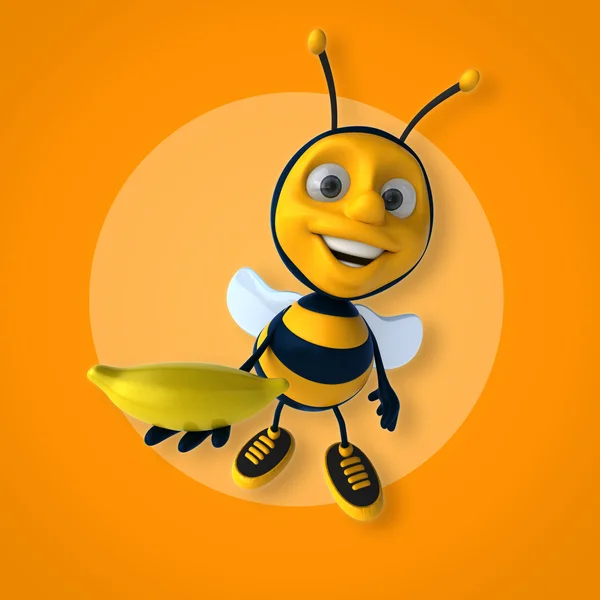 Pszczoła gospodarstwa banana — Zdjęcie stockowe