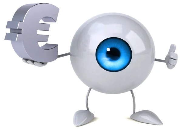 Oog bedrijf euro — Stockfoto