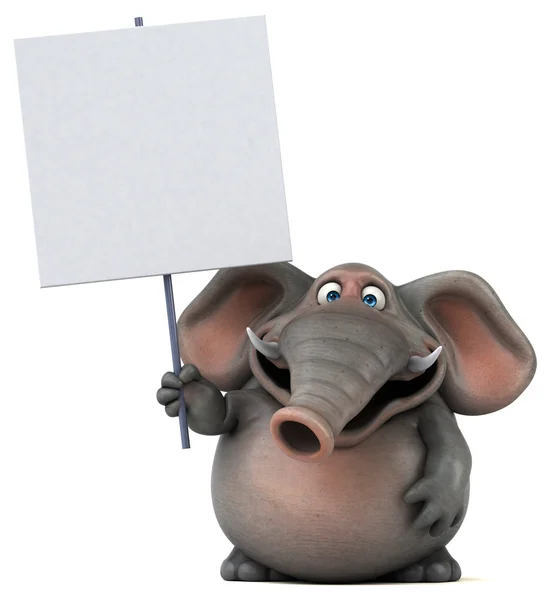 Cartão de retenção para elefantes — Fotografia de Stock