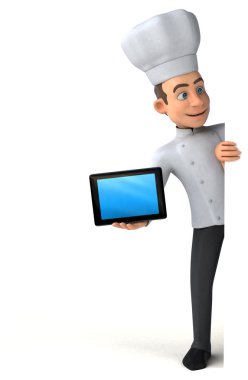  Şef holding kartı ve tablet