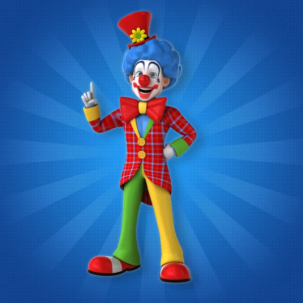 Drôle heureux clown — Photo