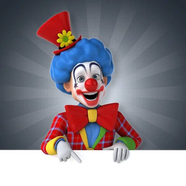 Смешной счастливый клоун — стоковое фото