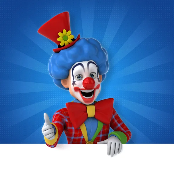 Grappige happy clown — Stockfoto