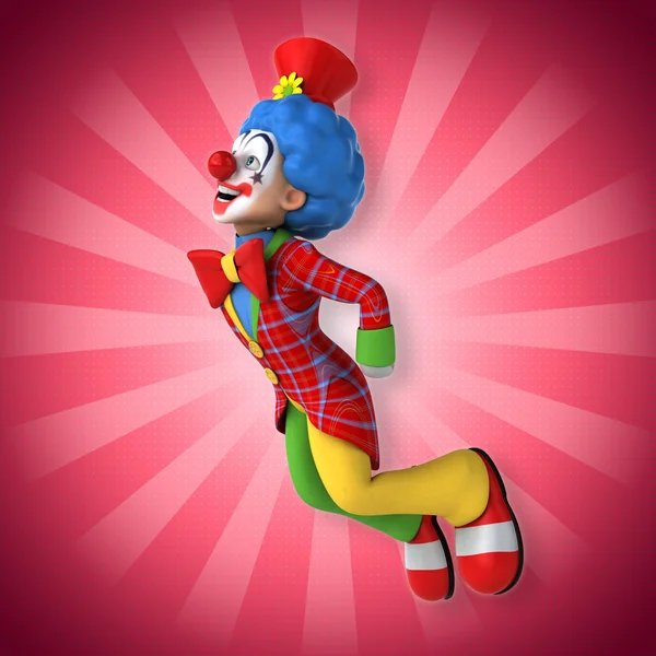 Grappige happy clown — Stockfoto