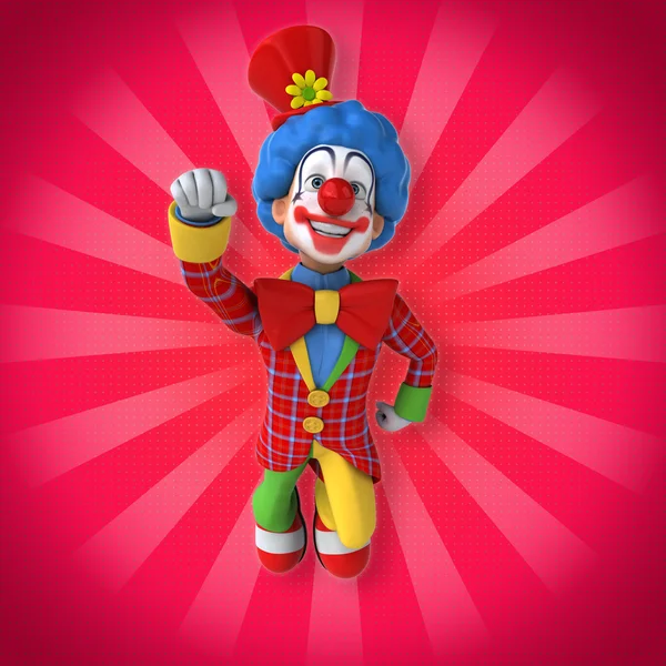 Grappige happy clown — Stockfoto