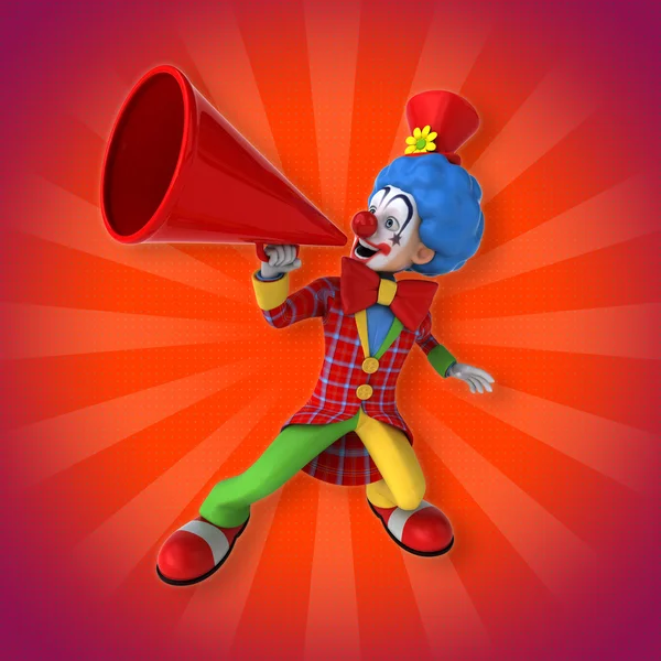 Grappige happy clown — Stockfoto