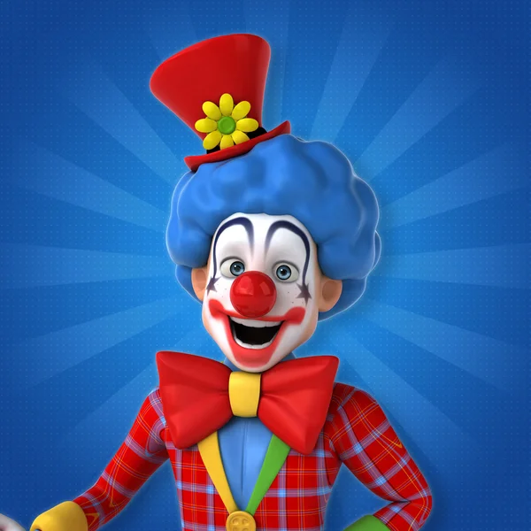 Смішні щасливі клоун — стокове фото