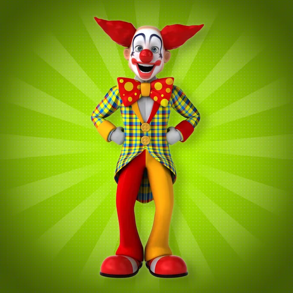 Grappige happy clown — Stockfoto