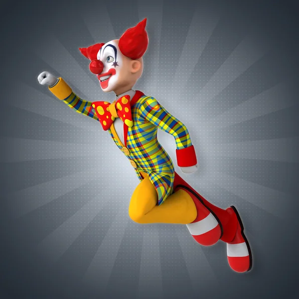 Legrační šťastný klaun — Stock fotografie