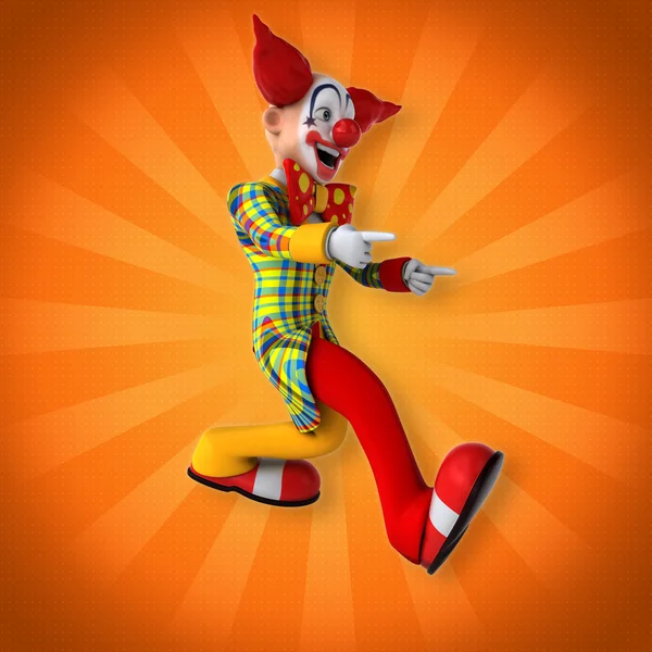 Drôle heureux clown — Photo