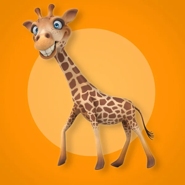 Leuke giraf cartoon — Stockfoto