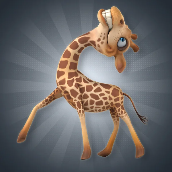 Fun girafe dessin animé — Photo