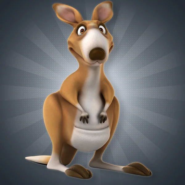 Funny  kangaroo cartoon — Stock Photo, Image