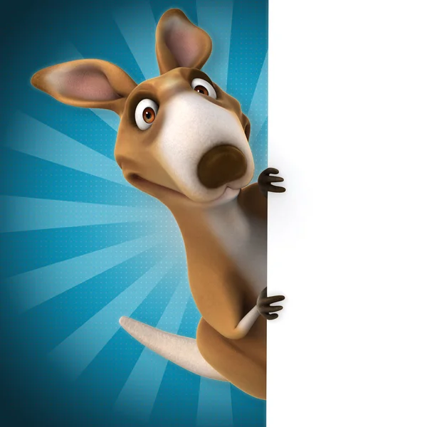 Lustiger Känguru-Cartoon — Stockfoto