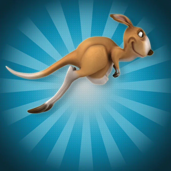 Funny  kangaroo cartoon — Stock Photo, Image