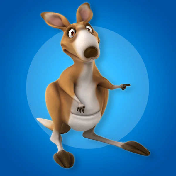 Funny  kangaroo cartoon — Stock Photo, Image