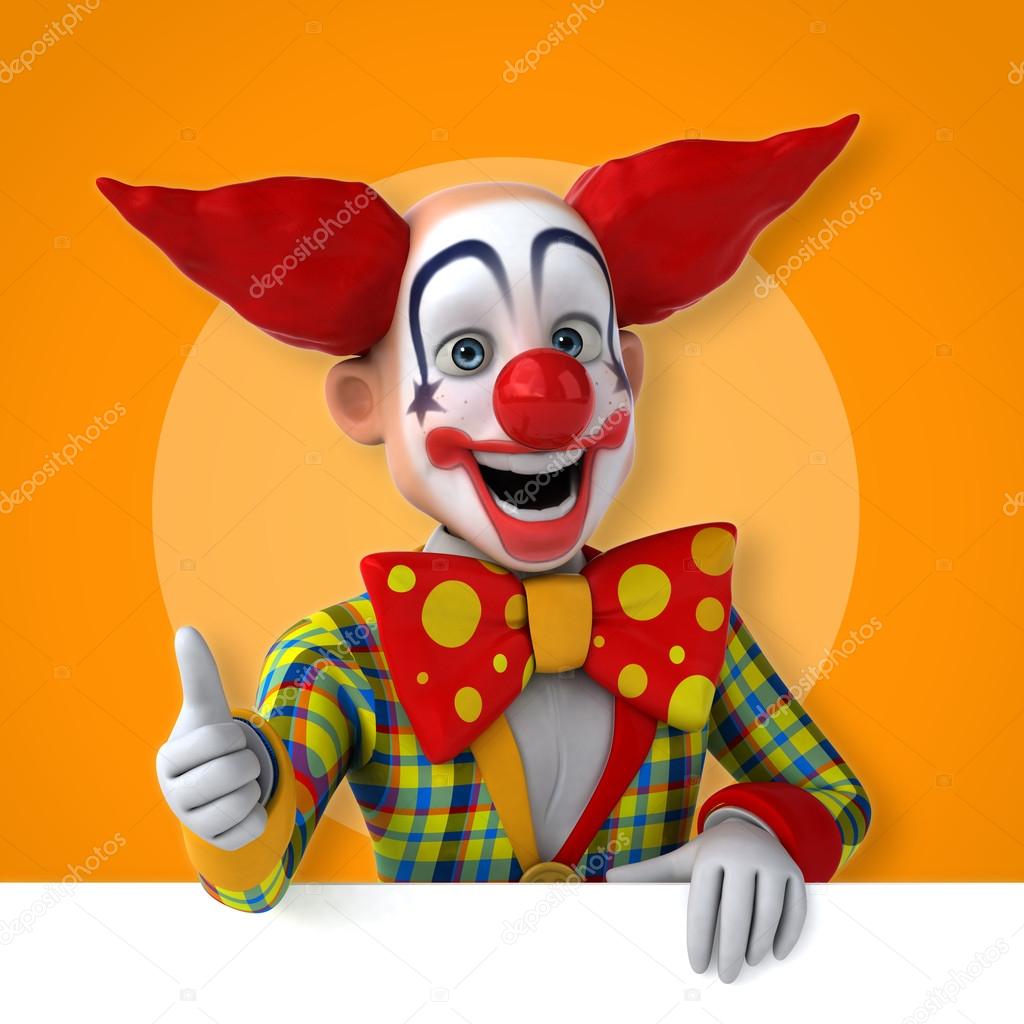 Funny happy clown