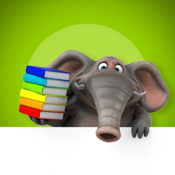 Livros de detenção de elefantes — Fotografia de Stock