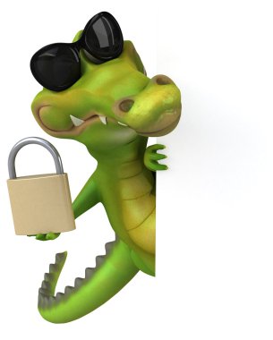  Timsah holding kartı ve asma kilit