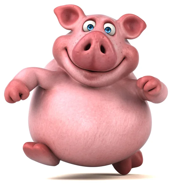 Cartoon pig posing — Stock Photo, Image