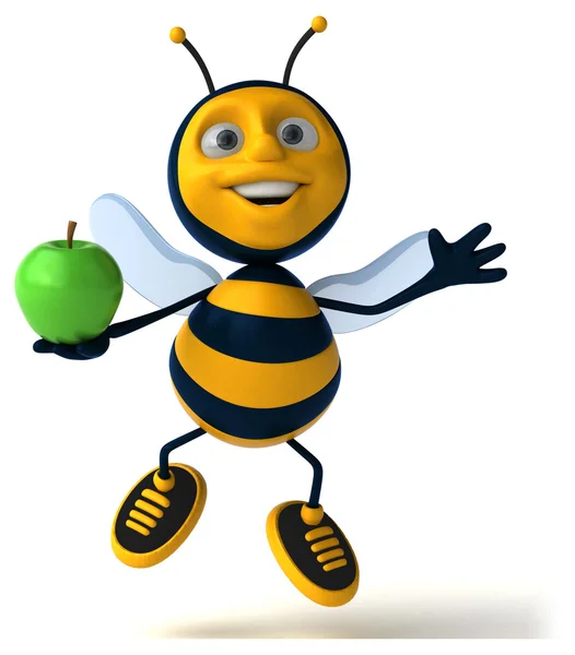 Pszczoła gospodarstwa światło żarówka — Zdjęcie stockowe