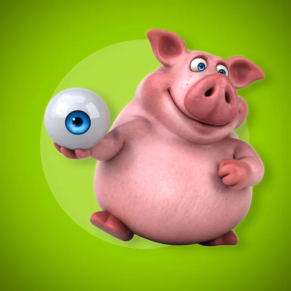 Olho de porco engraçado — Fotografia de Stock