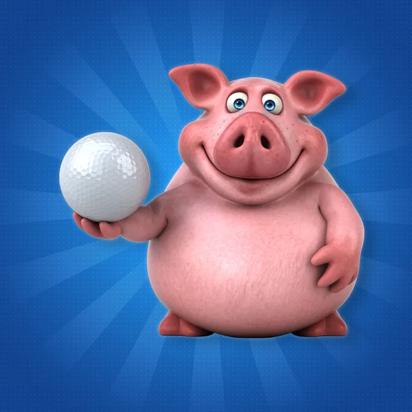 Rolig gris innehav boll — Stockfoto