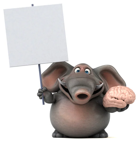 Fil holding kartı ve beyin — Stok fotoğraf