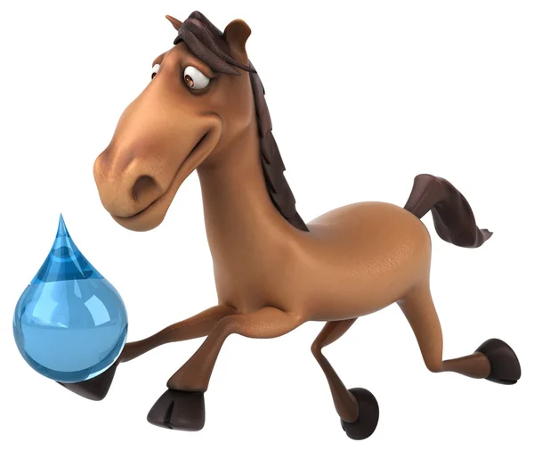 Άλογο κρατώντας σταγόνα νερό — Φωτογραφία Αρχείου