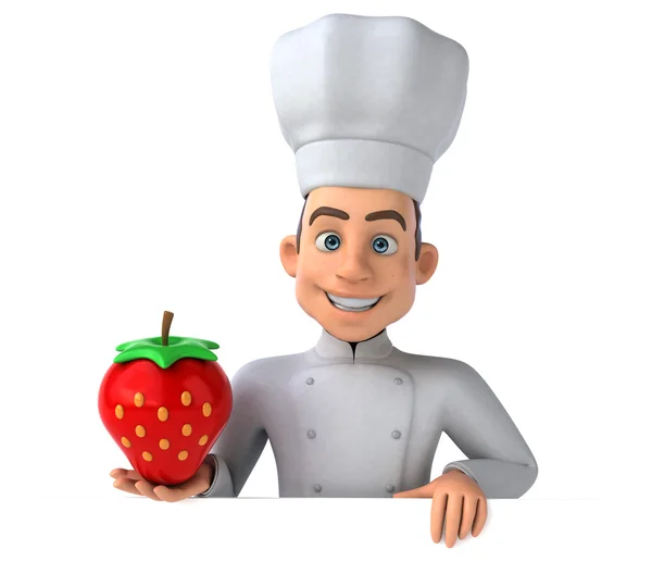 Chef tenant fraise — Photo