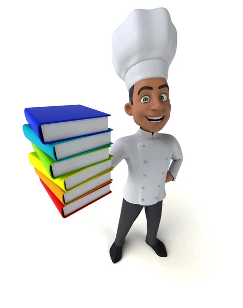 Шеф-повар держит книги — стоковое фото